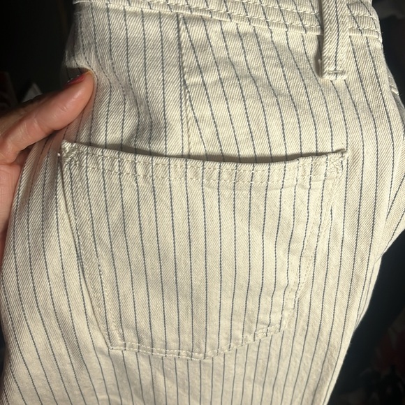 Universal Thread Womens Cream & Blue High Rise Wide Leg Sailor Jeans NWT Size 4 - Picture 4 of 4